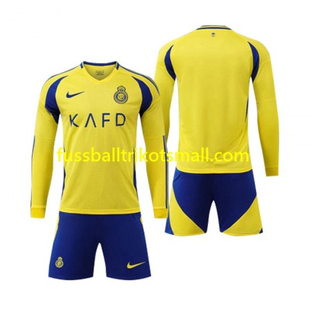Fußballtrikots Al Nassr Kinder 2024-2025 Langarm Heimtrikotsatz kaufen
